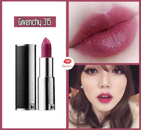 son givenchy le rouge màu 315 framboise velours|givenchy framboise 315.